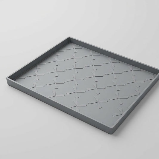 Brisyvo Premium Silicone Under Sink Liner - Waterproof Cabinet Protector Tray with 3/4" Raised Edge - Heavy Duty Kitchen Sink Mat for Leaks, Spills & Organization - Eco-Friendly Material